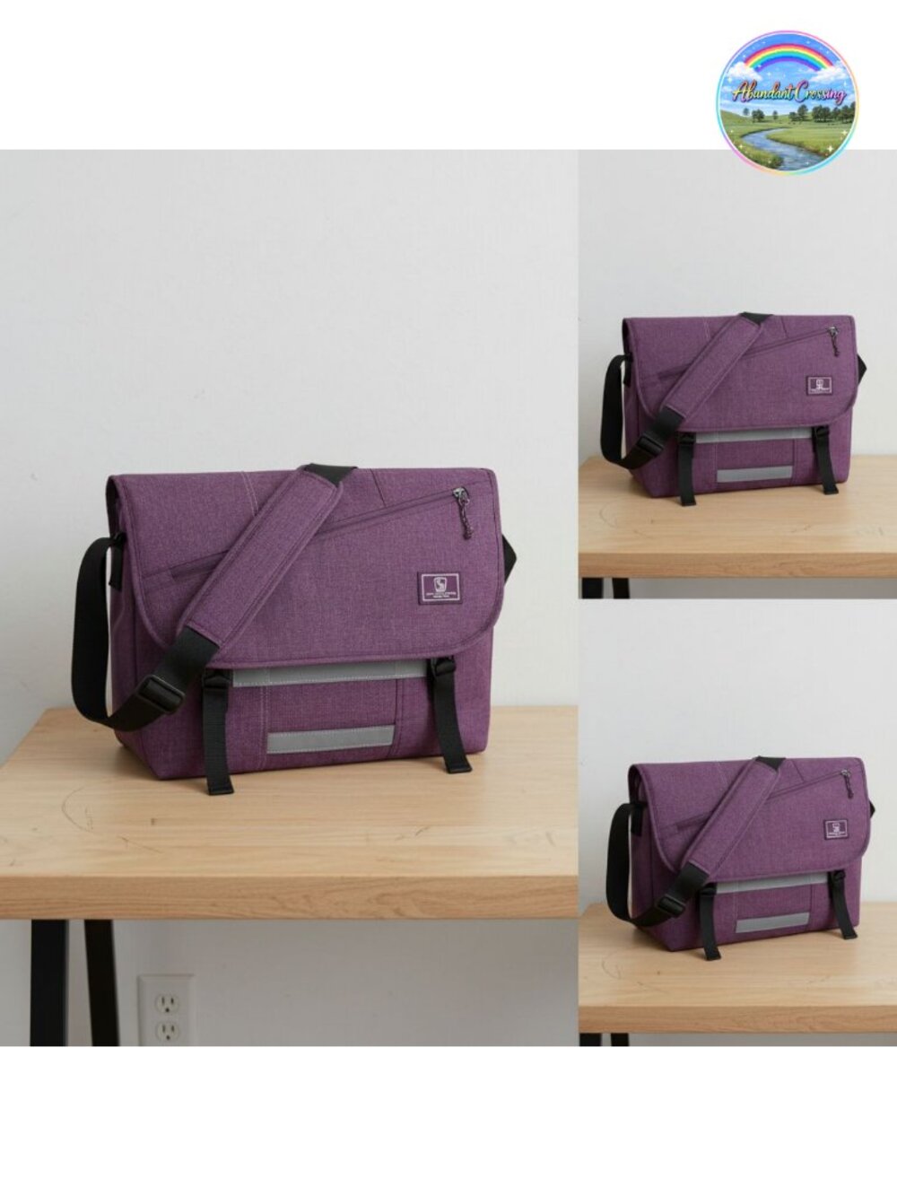 17 Inch Laptop Messenger Bag Water-Resistant Crossbody Satchel Briefcase